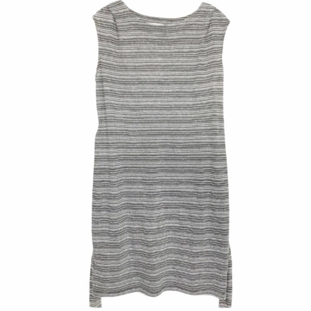 Loft Striped Sleeveless Belted Dress Sz S